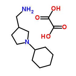 1-(1-CYCLOHEXYLPYRROLIDIN-3-YL)METHANAMINE OXALATE Structure