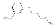 2-HYDROXYMETHYL-4-(3-METHOXYPROPOXY)PYRIDINE结构式