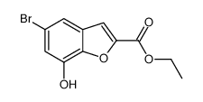 5-溴-7-羟基-2-苯并呋喃羧酸乙酯结构式