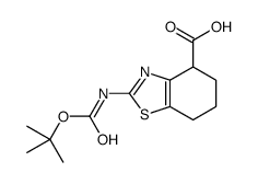 2-(叔丁氧基羰基)-4,5,6,7-四氢苯并[d]噻唑-4-羧酸结构式