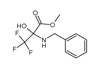 methyl 2-(benzyl)amino-3,3,3-trifluoro-2-hydroxypropanoate结构式