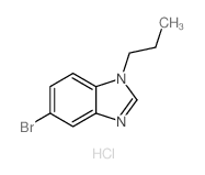 5-溴-1-丙基-苯并咪唑盐酸盐结构式