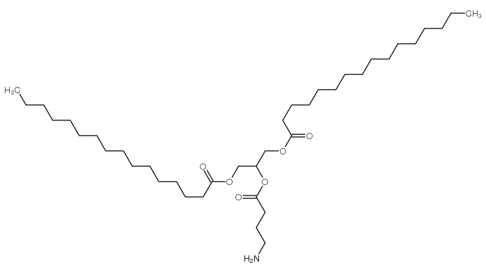 1,3-dipalmitoyl-2-(4-aminobutyryl)glycerol Structure