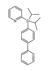 2-([1,1'-biphenyl]-4-yldiisopropylsilyl)pyridine结构式