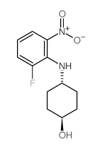 (1r,4r)-4-((2-氟-6-硝基苯基)氨基)环己醇结构式