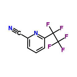 2-Cyano-6-(pentafluoroethyl)pyridine结构式