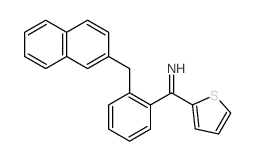 2-Thiophenemethanimine,a-[2-(2-naphthalenylmethyl)phenyl]-结构式