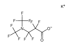 potassium salt of perfluoro(3-dimethylamino-propionic acid)结构式