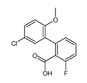 2-(5-chloro-2-methoxyphenyl)-6-fluorobenzoic acid Structure