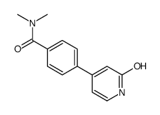 N,N-dimethyl-4-(2-oxo-1H-pyridin-4-yl)benzamide结构式