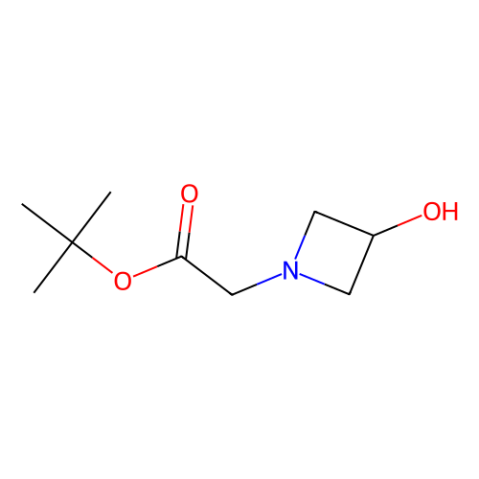 tert-butyl 2-(3-hydroxyazetidin-1-yl)acetate结构式