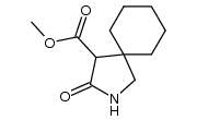 methyl 3-oxo-2-azaspiro[4.5]decane-4-carboxylate结构式