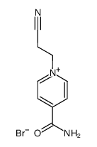 4-carbamoyl-1-(2-cyanoethyl)pyridin-1-ium bromide结构式