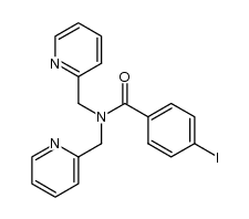 4-iodo-N,N-bis(pyridin-2-ylmethyl)benzamide结构式