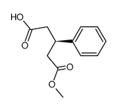 3-phenyl-pentanedioic acid monomethyl ester Structure