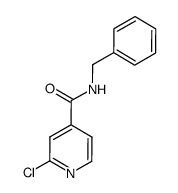 N-苄基-2-氯吡啶-4-甲酰胺结构式