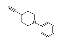 1-phenylpiperidine-4-carbonitrile结构式