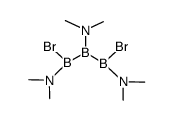 1,3-dibromo-1,2,3-tris(dimethylamino)triborane(5)结构式