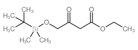 4-((叔丁基二甲基硅烷基)氧基)-3-氧代丁酸乙酯结构式