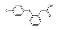 2-(4-氯苯硫基)苯乙酸结构式
