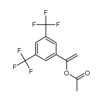 1-(3,5-bis(trifluoromethyl)phenyl)vinyl acetate Structure