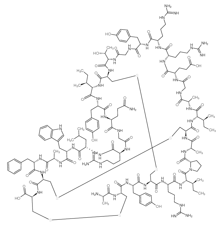 DEFENSIN HNP-3 (HUMAN)结构式
