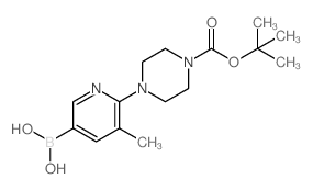 6-(4-(叔丁氧基羰基)哌嗪-1-基)-5-甲基吡啶-3-基硼酸图片