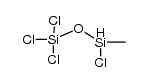 1,1,1,3-tetrachloro-3-methyldisiloxane结构式