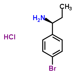 (S)-1-(4-溴苯基)丙-1-胺盐酸盐结构式