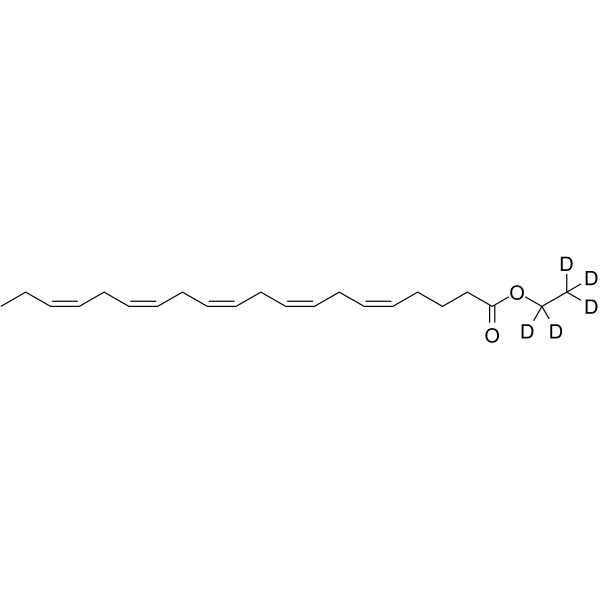 Eicosapentaenoic acid ethyl ester-d5结构式
