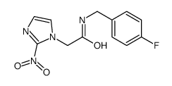 N-[(4-fluorophenyl)methyl]-2-(2-nitroimidazol-1-yl)acetamide Structure