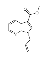 1-(2-丙烯-1-基)-1H-吡咯并[2,3-B]吡啶-3-羧酸甲酯结构式