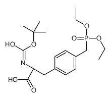 N-boc-(4-二乙基膦甲基)-l-苯丙氨酸结构式
