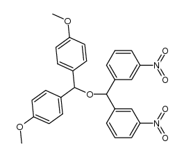 [bis(p-anisyl)methyl] [bis(m-nitrophenyl)methyl] ether Structure