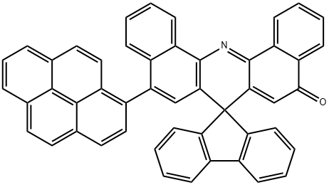 9'-(Pyren-1-yl)-spiro[fluorene-9,7'-dibenzo[c,h]acridine]-5'-one Structure