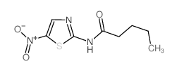 N-(5-硝基-1,3-噻唑-2-基)戊酰胺结构式