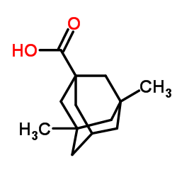 3,5-二甲基金刚烷-1-羧酸结构式