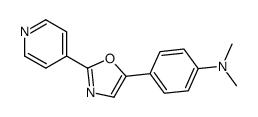 N,N-dimethyl-4-(2-pyridin-4-yl-1,3-oxazol-5-yl)aniline Structure