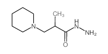2-甲基-3-哌啶-1-基丙酰肼结构式