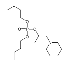 (2-Piperidino-1-methylethyl)dibutyl=phosphate结构式