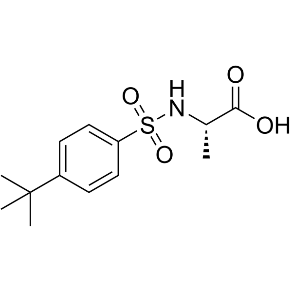 ((4-(tert-Butyl)phenyl)sulfonyl)alanine Structure