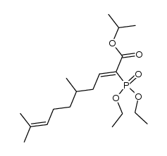 isopropyl (Z)-2-(diethoxyphosphinyl)-5,9-dimethyldeca-2,8-dienoate Structure