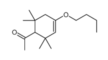 1-(4-butoxy-2,2,6,6-tetramethyl-3-cyclohexen-1-yl)ethan-1-one结构式