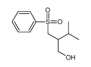 2-(benzenesulfonylmethyl)-3-methylbutan-1-ol结构式