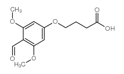 4-(4-甲酰基-3,5-二甲氧基苯氧基)丁酸结构式