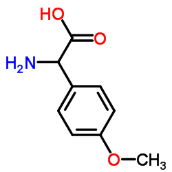 氨基(4-甲氧基苯基)乙酸结构式