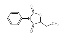 Rhodanine, 5-ethyl-3-phenyl-结构式