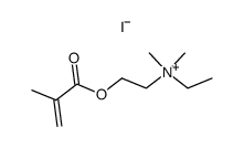 N-[2-(methacryloyloxy)ethyl]-N,N-dimethyl-N-ethylammonium iodide结构式