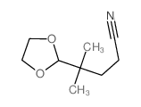 4-(1,3-dioxolan-2-yl)-4-methyl-pentanenitrile结构式