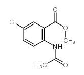 2-乙酰氨基-5-氯苯甲酸甲酯结构式
